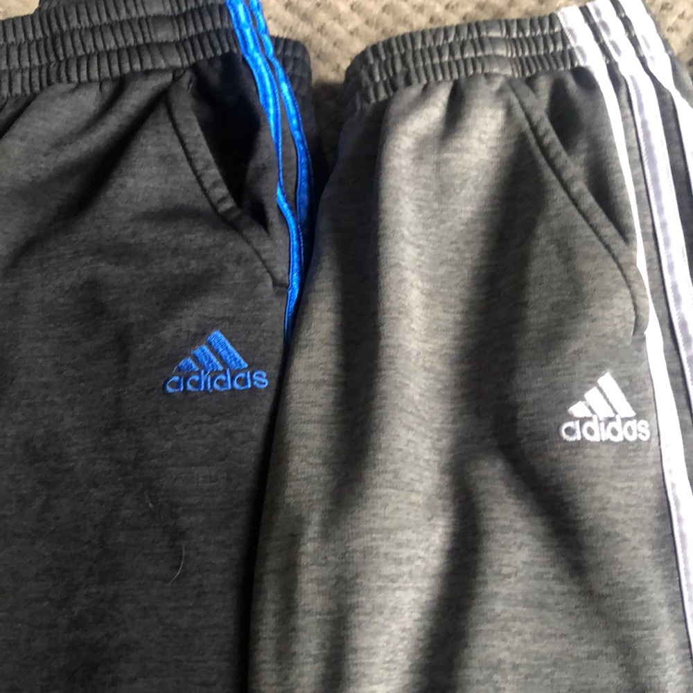 2 Adidas fleece sweats